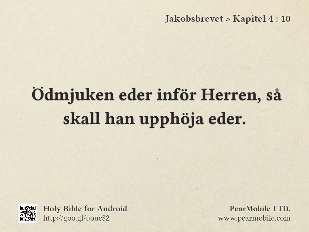 Jakobsbrevet, Kapitel 4:10